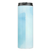 Kawaii Leuk Beer Gezicht - Kawaii Minimalist Line  Thermosbeker (Achterkant)