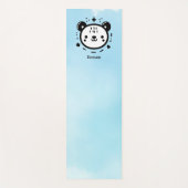 Kawaii Leuk Beer Gezicht - Kawaii Minimalist Line  Yogamat (Voorkant)