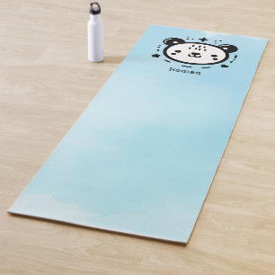 Kawaii Leuk Beer Gezicht - Kawaii Minimalist Line  Yogamat