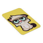 Kawaii, leuk en grappig, grimmig katteflex afbeeld magneet (Rechterzijde)