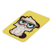 Kawaii, leuk en grappig, grimmig katteflex afbeeld magneet (Linkerzijde)