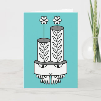 Kawaii leuke cartoon karakter wenskaarten kaart