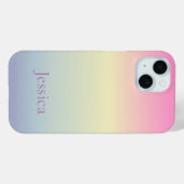Kawaii Leuke Eenhoorn Pastel Regenboog Kleuren ini Case-Mate iPhone Case (Achterkant (horizontaal))