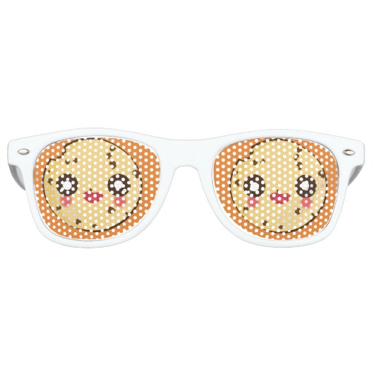 Kawaii, leuke en grappige cookie zonnebril (Voorkant)