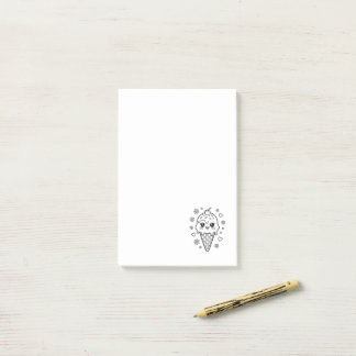 Kawaii leuke ijsje kleurplaat post-it® notes
