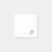 Kawaii leuke pizzapunt kleurplaat post-it® notes (Voorkant)
