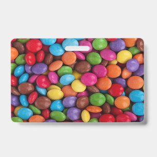 kawaii leuke snoepjes regenboog kleuren chocolade badge