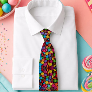 kawaii leuke snoepjes regenboog kleuren chocolade stropdas
