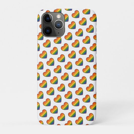 Kawaii LGBTQ+ Pride Heart Case-Mate iPhone Case (Achterkant)