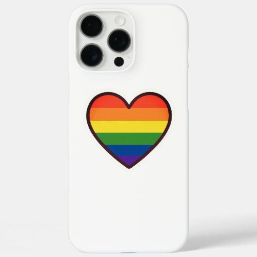Kawaii LGBTQ+ Pride Heart Case-Mate iPhone Case (Achterkant)