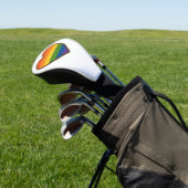Kawaii LGBTQ+ Pride Heart Golfheadcover (Insitu)