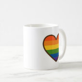 Kawaii LGBTQ+ Pride Heart Koffiemok (Voorkant rechts)