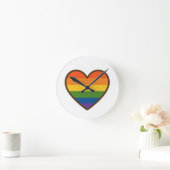 Kawaii LGBTQ+ Pride Heart Ronde Klok (Huis)