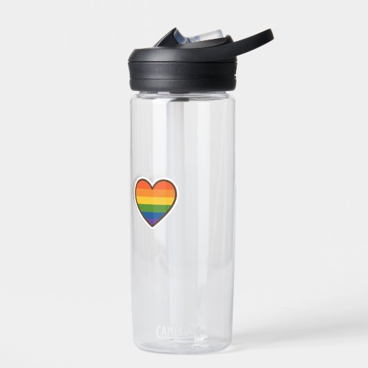 Kawaii LGBTQ+ Pride Heart Waterfles (Links)