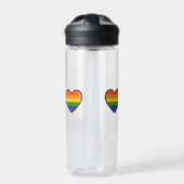 Kawaii LGBTQ+ Pride Heart Waterfles (Voorkant)