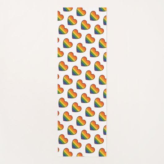 Kawaii LGBTQ+ Pride Heart Yogamat (Voorkant)