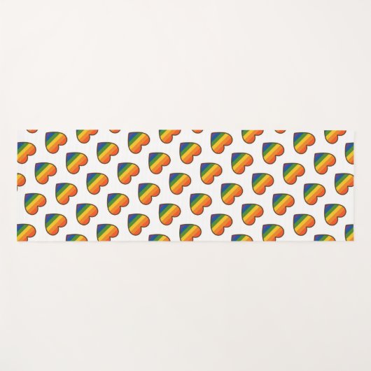 Kawaii LGBTQ+ Pride Heart Yogamat (Voorkant (horizontaal))