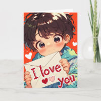 Kawaii Liefdes Anime Jongen