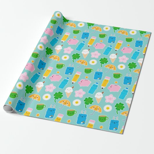Kawaii Life Cadeaupapier (Uitgerold)