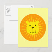 KAWAII LION SUNSHINE SWEETY BRIEFKAART (Voorkant / Achterkant)