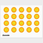 KAWAII LION SUNSHINE SWEETY RONDE STICKER (Vel)