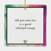 Kawaii Little Circus Girl Ornament (Achterkant)