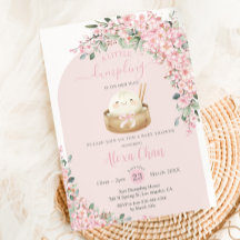 Kawaii Little Dumpling Cherry Blossoms Baby shower