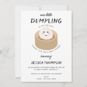 Kawaii Little Dumpling Genderneutraal Baby shower Kaart (Voorkant)