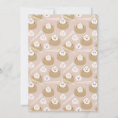 Kawaii Little Dumpling Genderneutraal Baby shower Kaart (Achterkant)