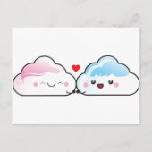 Kawaii Love Clouds Briefkaart (Voorkant)