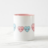 Kawaii Love Hearts Mok - Schattigee pastelbeker (Center)