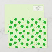 Kawaii Lucky Clover Briefkaart (Voorkant / Achterkant)