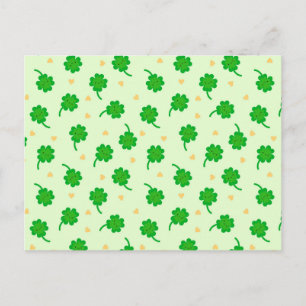 Kawaii Lucky Clover Briefkaart