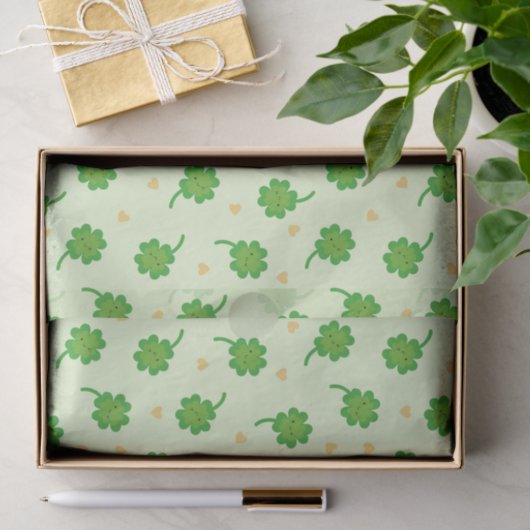 Kawaii Lucky Clover Tissuepapier (Geschenk)