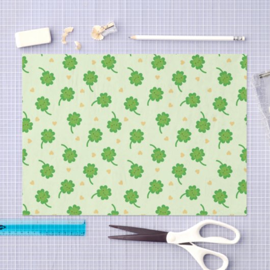 Kawaii Lucky Clover Tissuepapier (Craft)