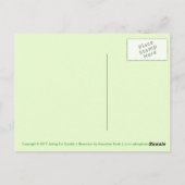 Kawaii Lucky Four Leaf Clover Briefkaart (Achterkant)