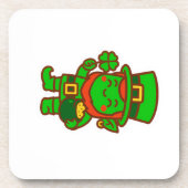 Kawaii Lucky Leprechaun Bier Onderzetter (Voorkant)
