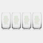 Kawaii Lucky Leprechaun Blikvorm Glas (Voorkant)