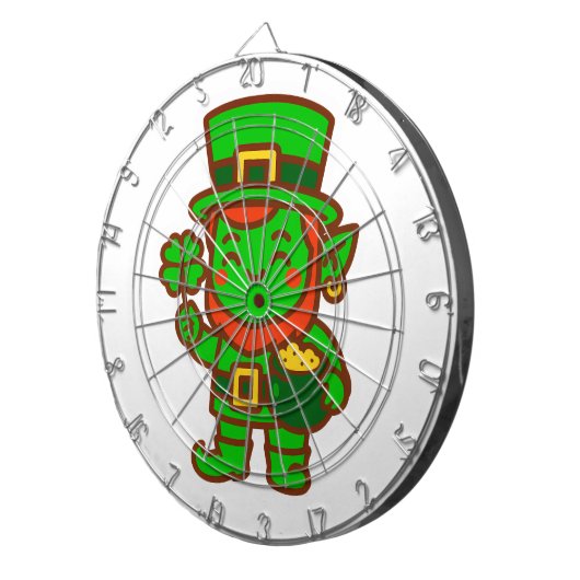 Kawaii Lucky Leprechaun Dartbord (Voorkant Rechts)