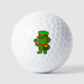 Kawaii Lucky Leprechaun Golfballen (Voorkant)