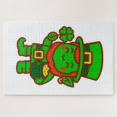 Kawaii Lucky Leprechaun Legpuzzel (Horizontaal)