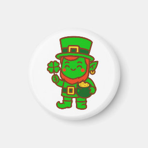 Kawaii Lucky Leprechaun Magneet