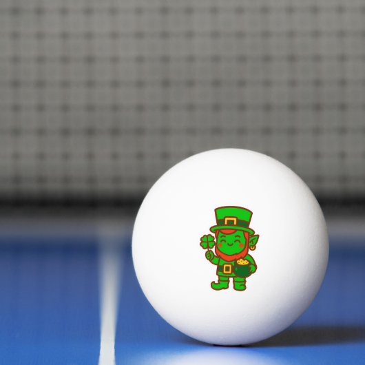 Kawaii Lucky Leprechaun Pingpongbal (Net)