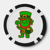 Kawaii Lucky Leprechaun Poker Chips (Achterkant)