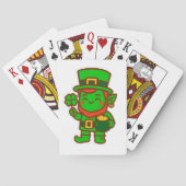 Kawaii Lucky Leprechaun Pokerkaarten (Achterkant)