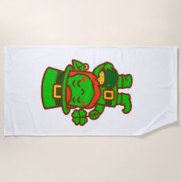 Kawaii Lucky Leprechaun Strandlaken