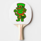 Kawaii Lucky Leprechaun Tafeltennisbatje (Voorkant)