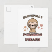Kawaii Luiaard Dieren Puns Briefkaart (Voorkant / Achterkant)