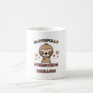 Kawaii Luiaard Dieren Woordspeling Koffiemok