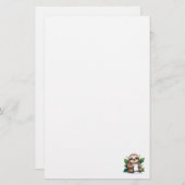 Kawaii Luiaard met pen en papier (Voorkant / Achterkant)